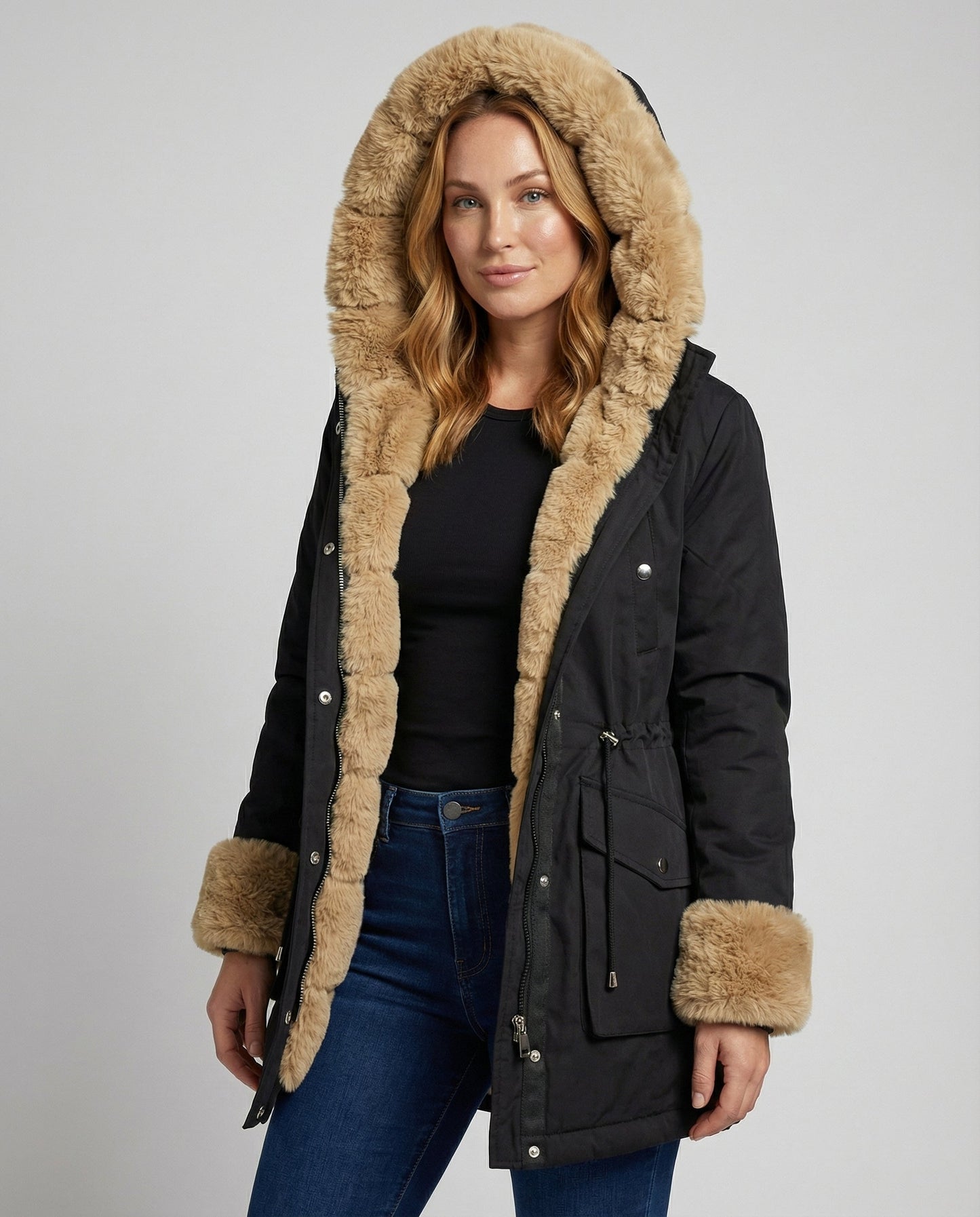 Damen Winterjacke Warm gefüttert - Norvielle