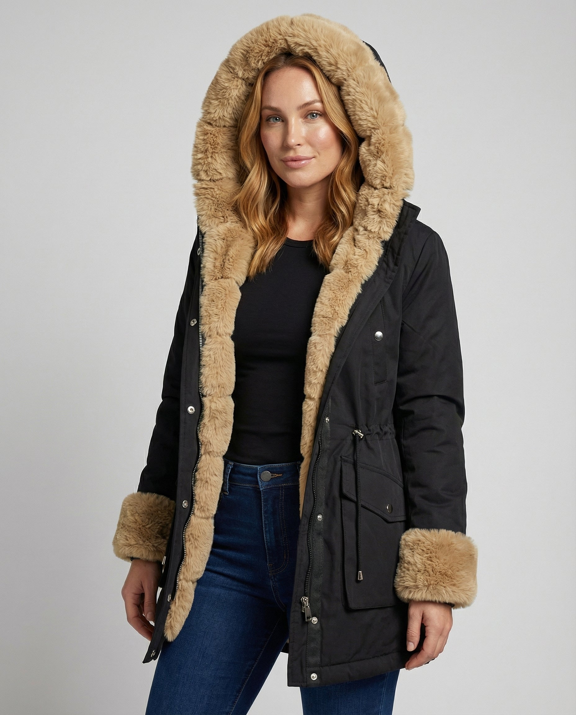 Damen Winterjacke Warm gefüttert - Norvielle