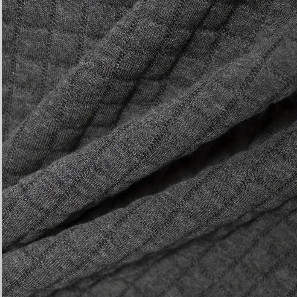 Herren Poloshirt Waffelstrick Kontrastfarbe