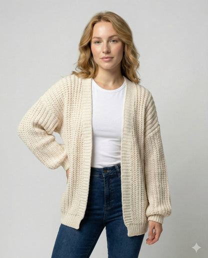 Damen Strickjacke Langarm Bequem - Norvielle