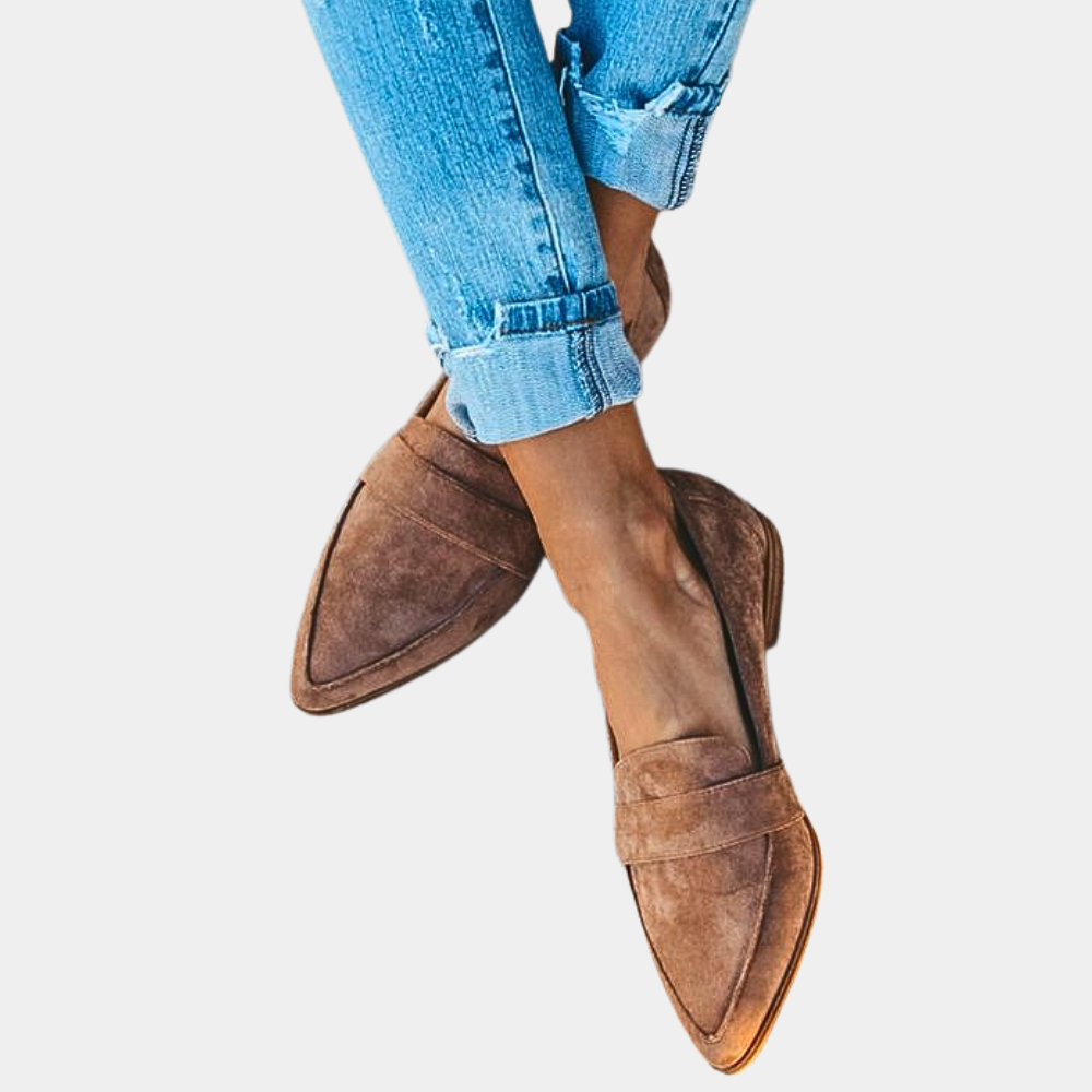 Damen Loafer Elegant Leder