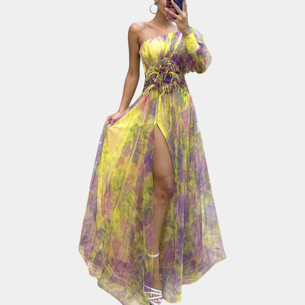 Elegantes Damen Maxikleid Zeitloser Stil Hochwertig Schwarz - Norvielle