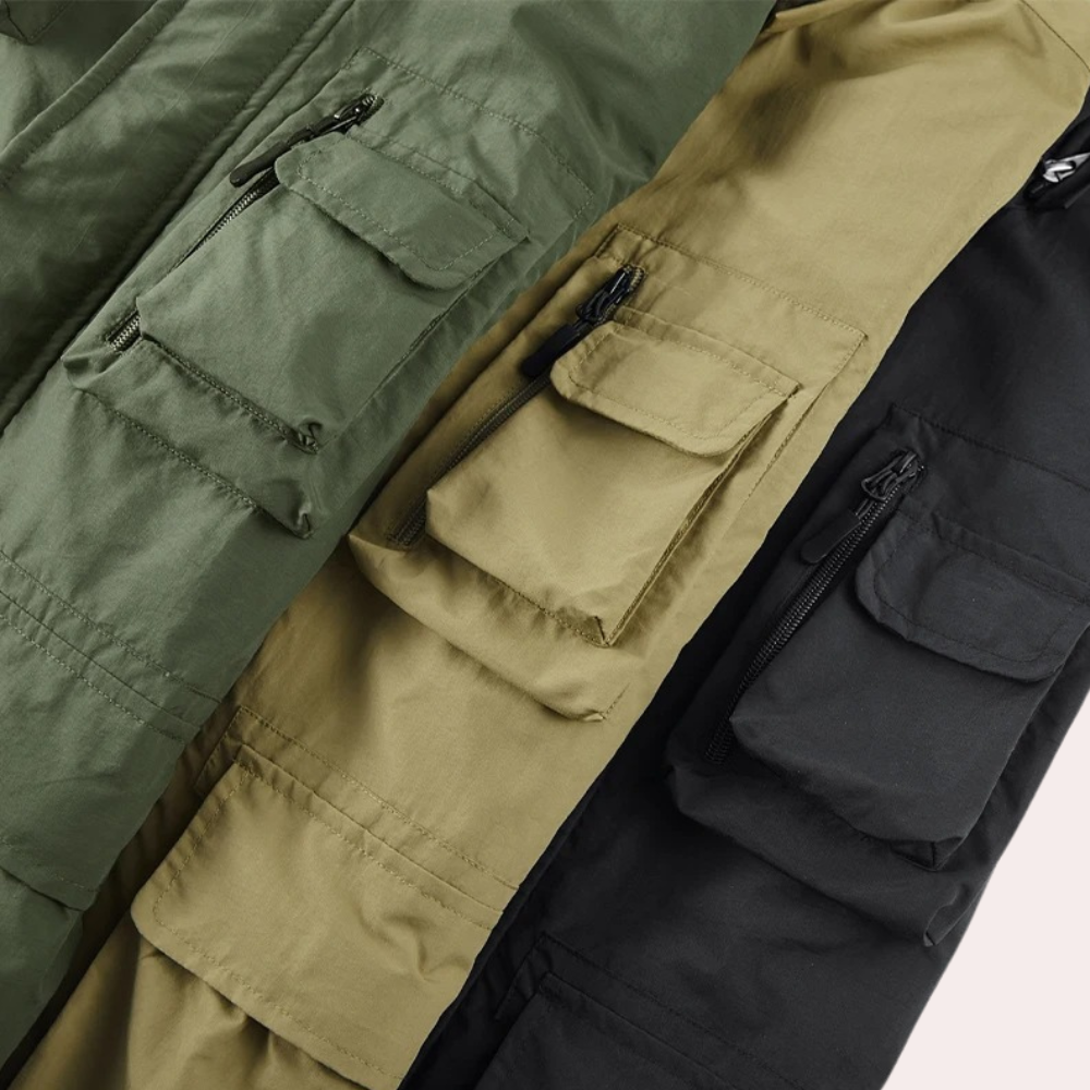 Herren Outdoorjacke Utility-Stil Funktionsjacke Alltag Abenteuer