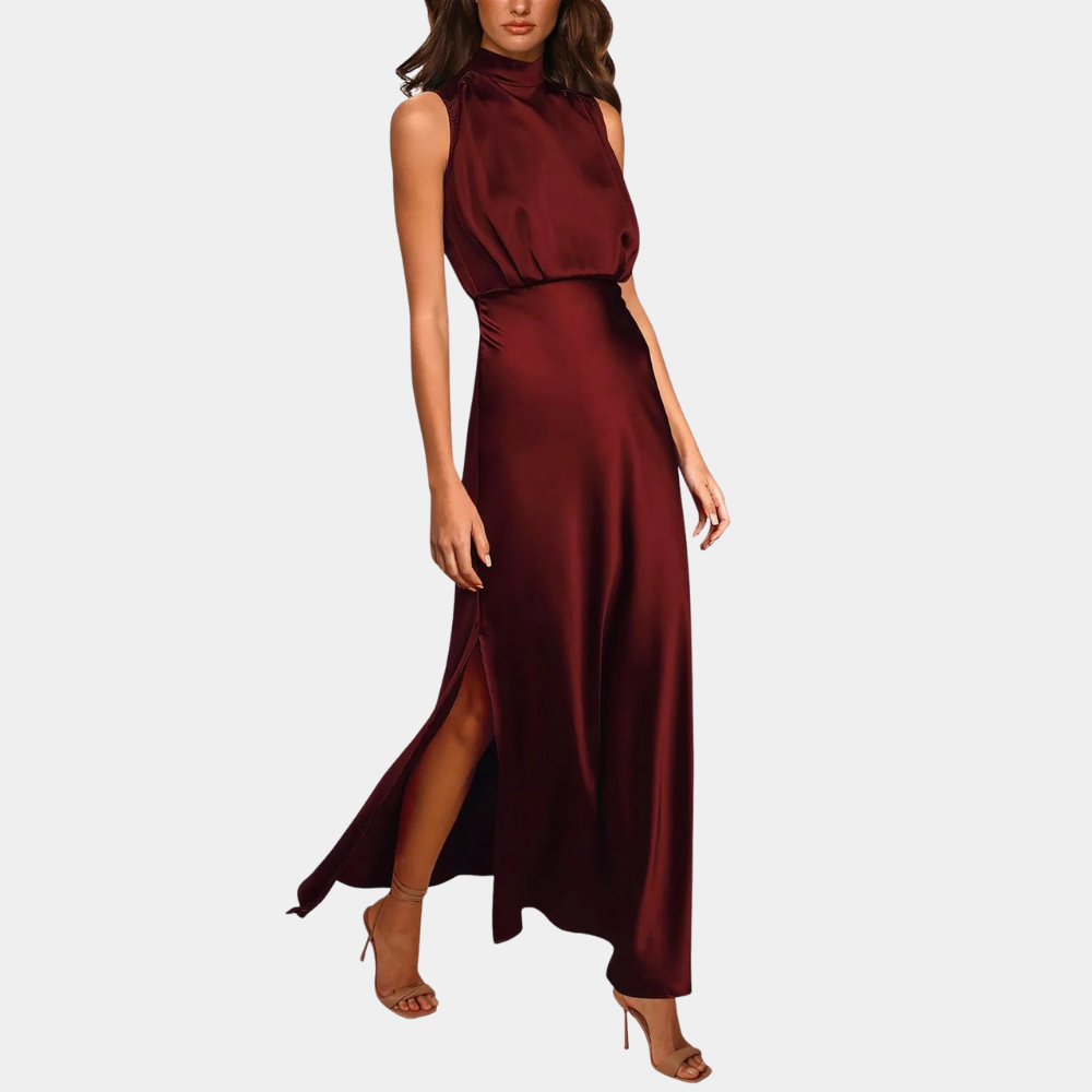 Elegantes Damenkleid mit Schlitz