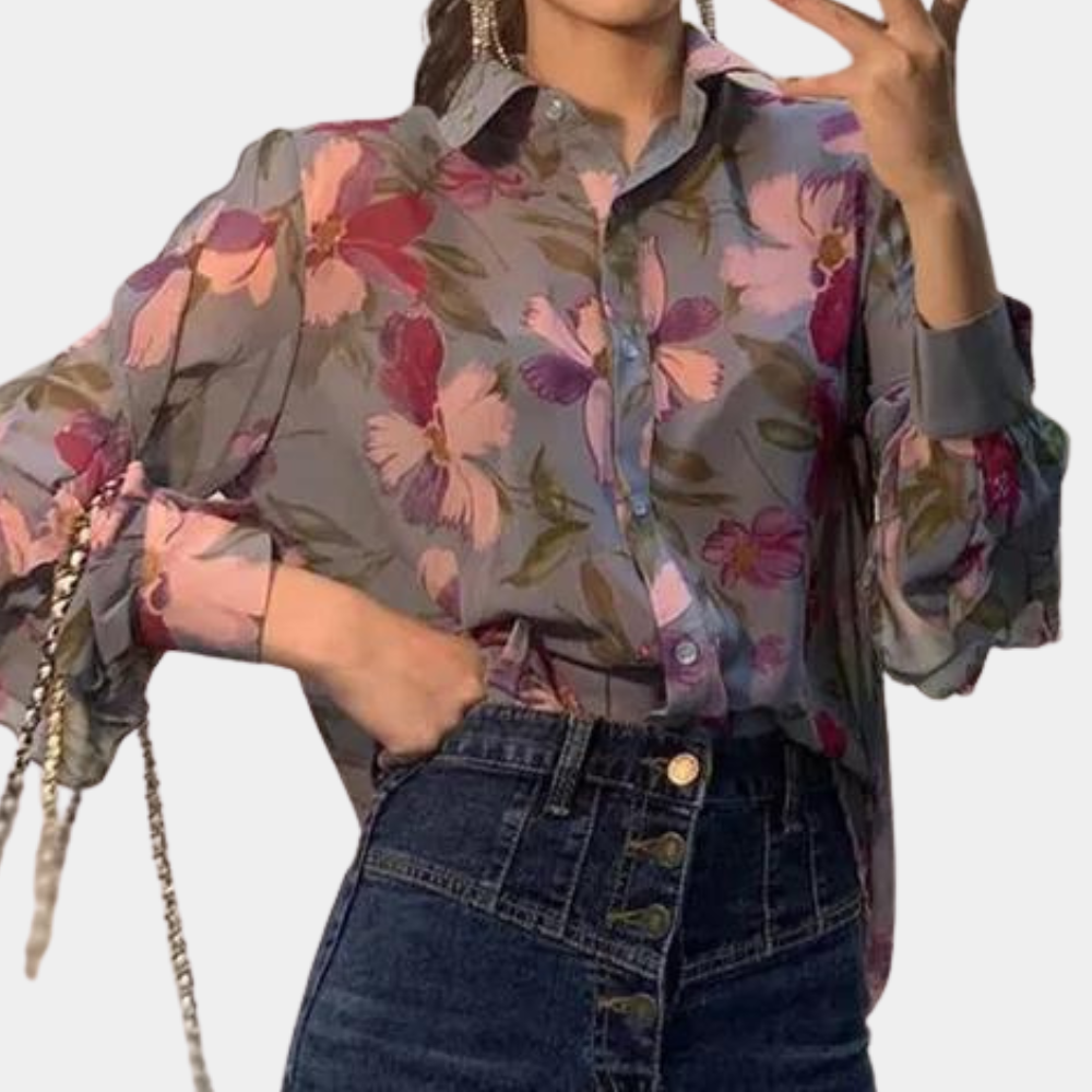 Damen Chiffonbluse