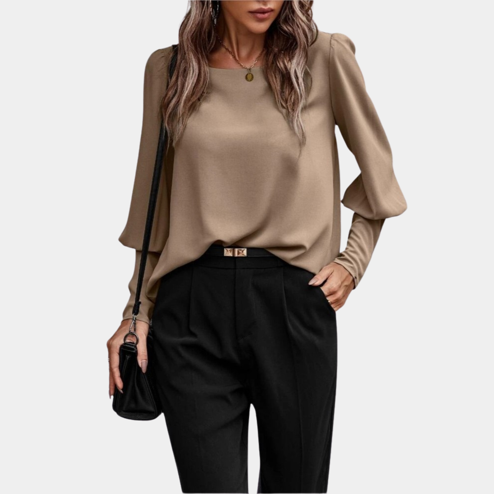 Norvielle Damen Bluse Klassischer Schnitt Elegantes Design