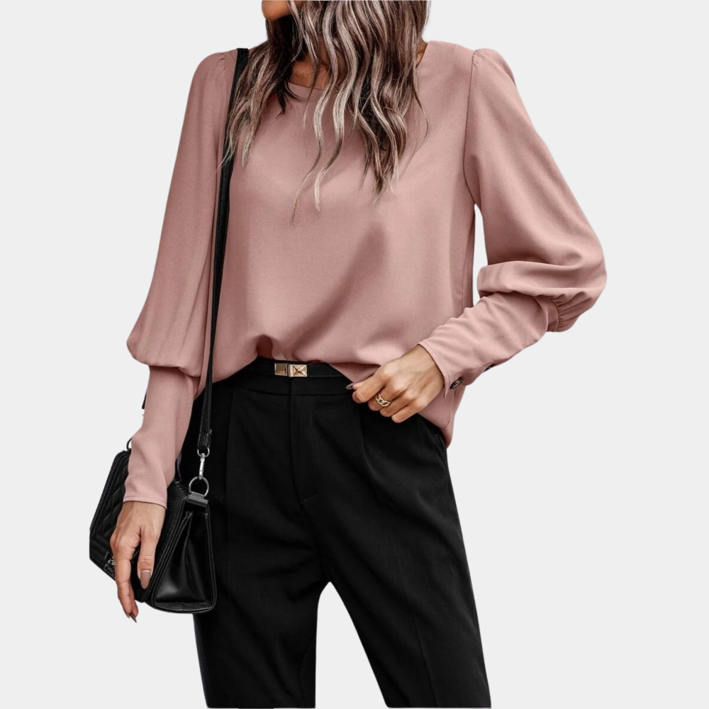Norvielle Damen Bluse Klassischer Schnitt Elegantes Design