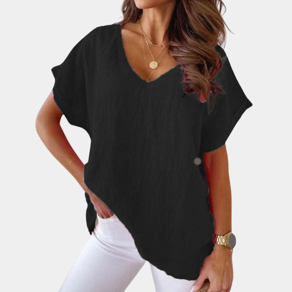 Damen T-Shirt Baumwolle Weiß