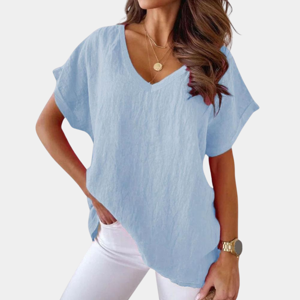 Damen T-Shirt Baumwolle Weiß