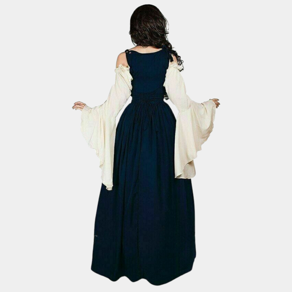 Mittelalterkleid Damen Lang Kleid aus Samt - Norvielle