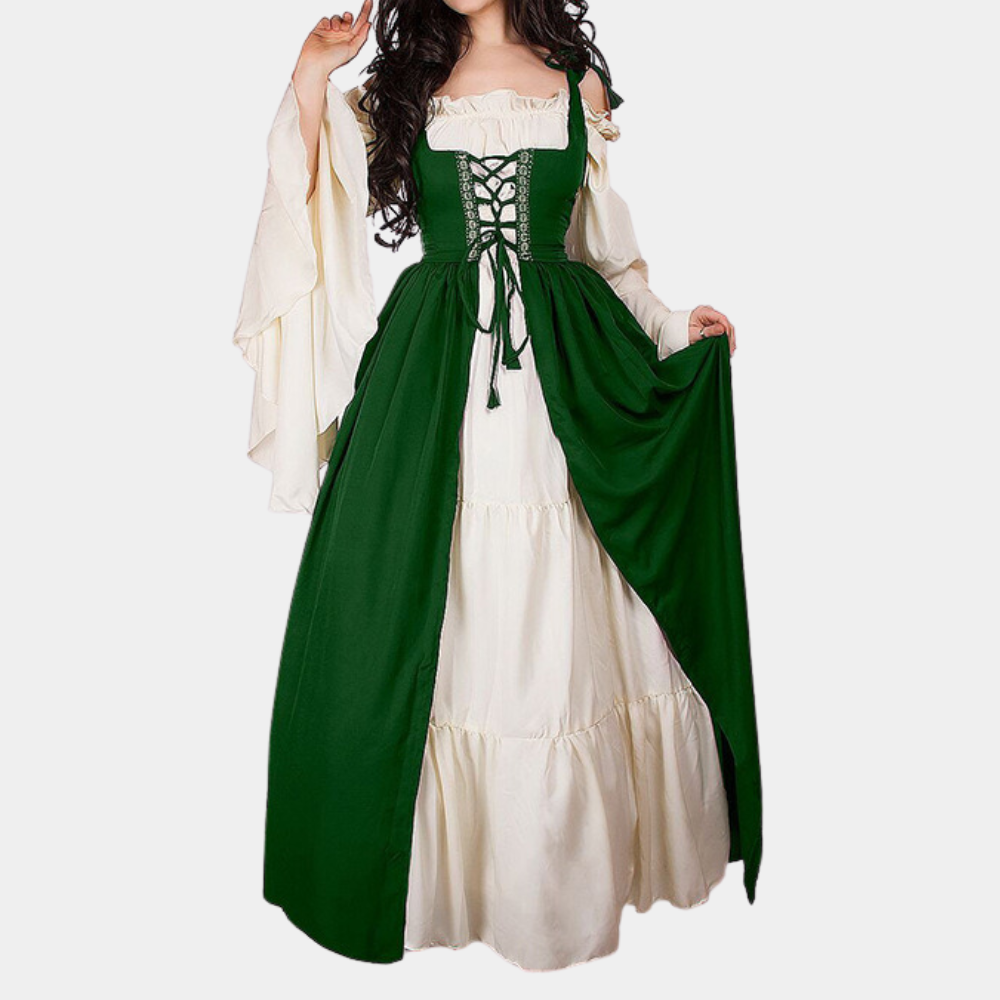 Mittelalterkleid Damen Lang Kleid aus Samt