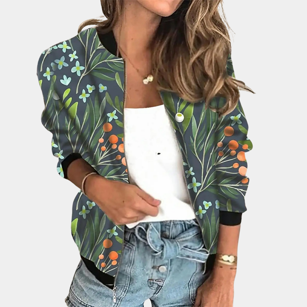 Norvielle Damen Druckjacke - Norvielle