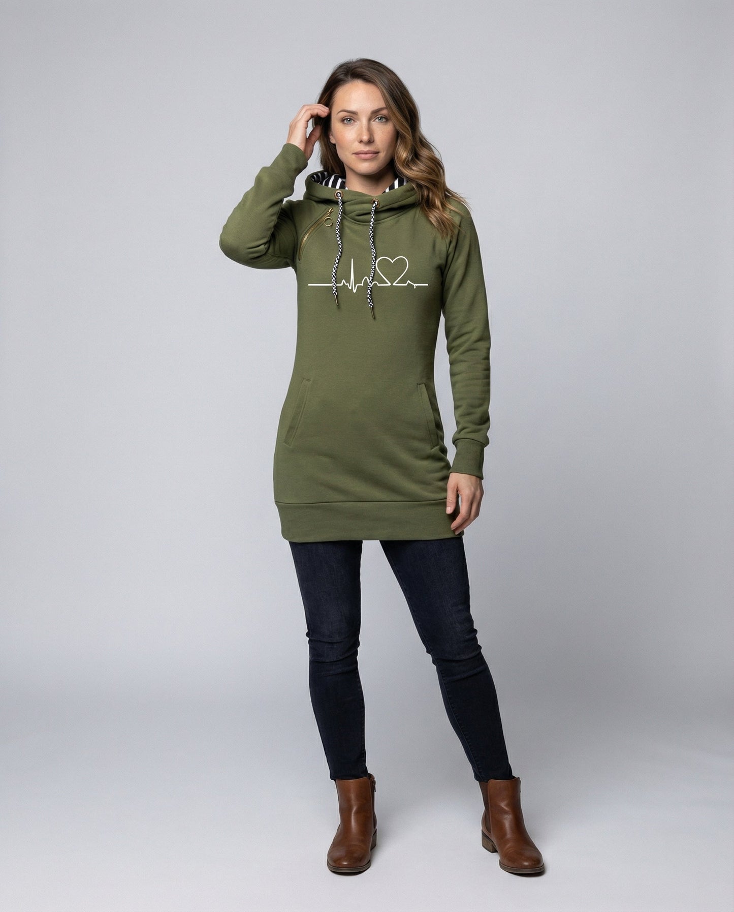 Damen Kapuzenpullover Lässig