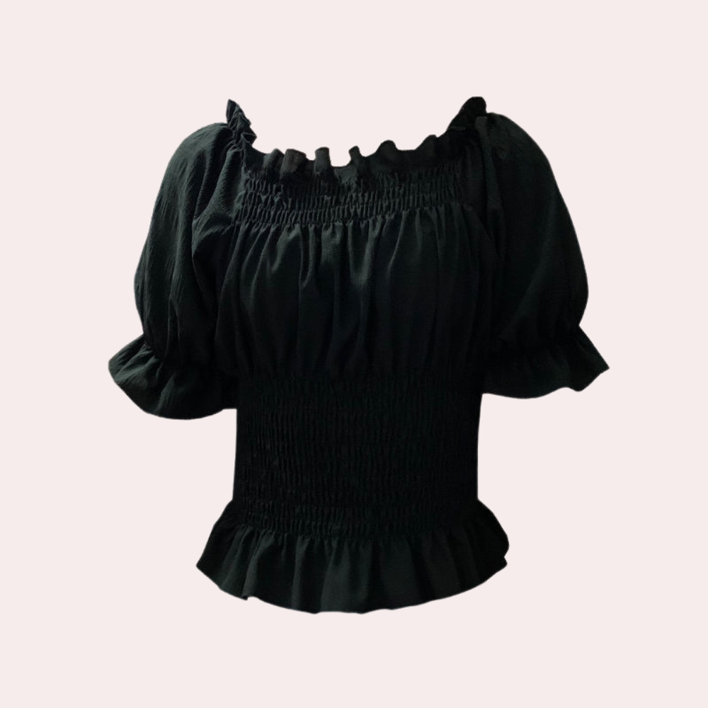 Damen Off-Shoulder Rüschentop