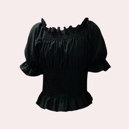 Damen Off-Shoulder Rüschentop