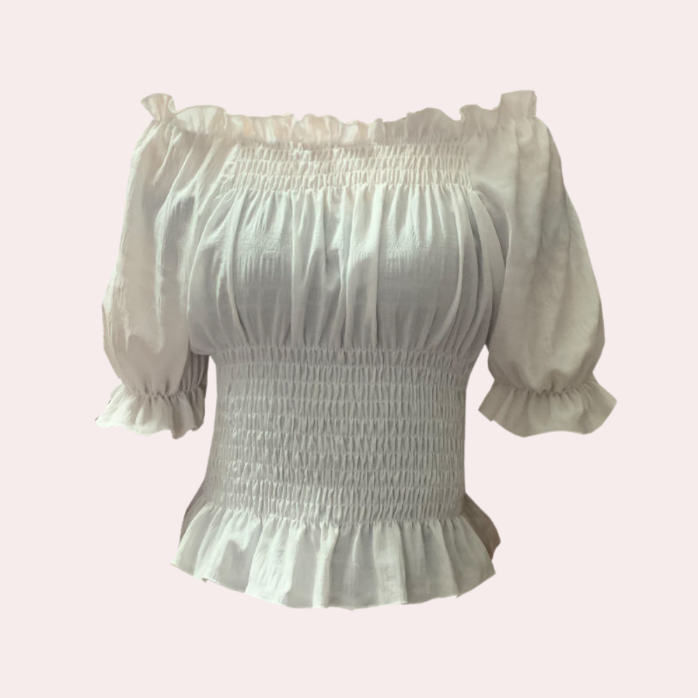 Damen Off-Shoulder Rüschentop