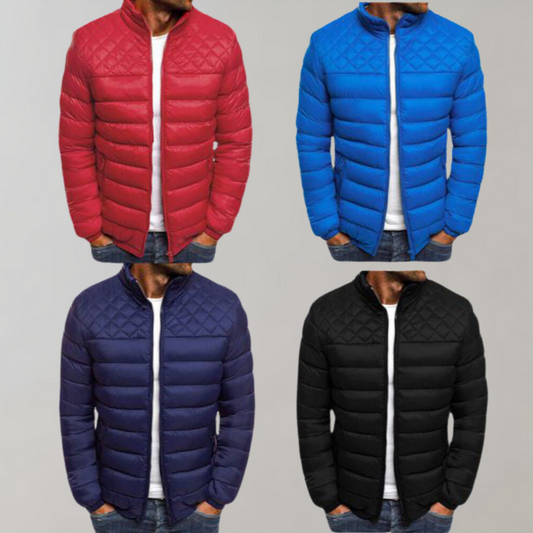 Norvielle Herren Steppjacke Wind- und Wasserdicht Schwarz - Norvielle