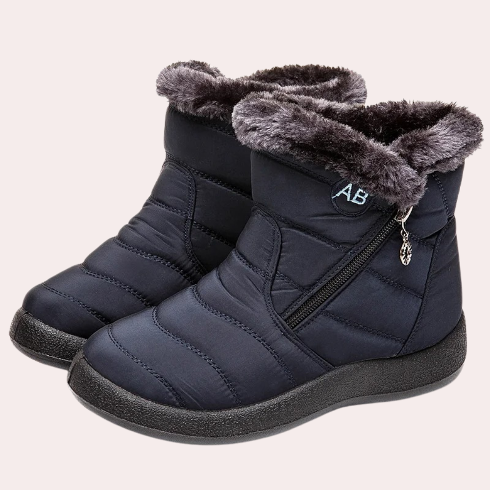 Damen Stiefel Warm Gefüttert Rutschfeste Sohle