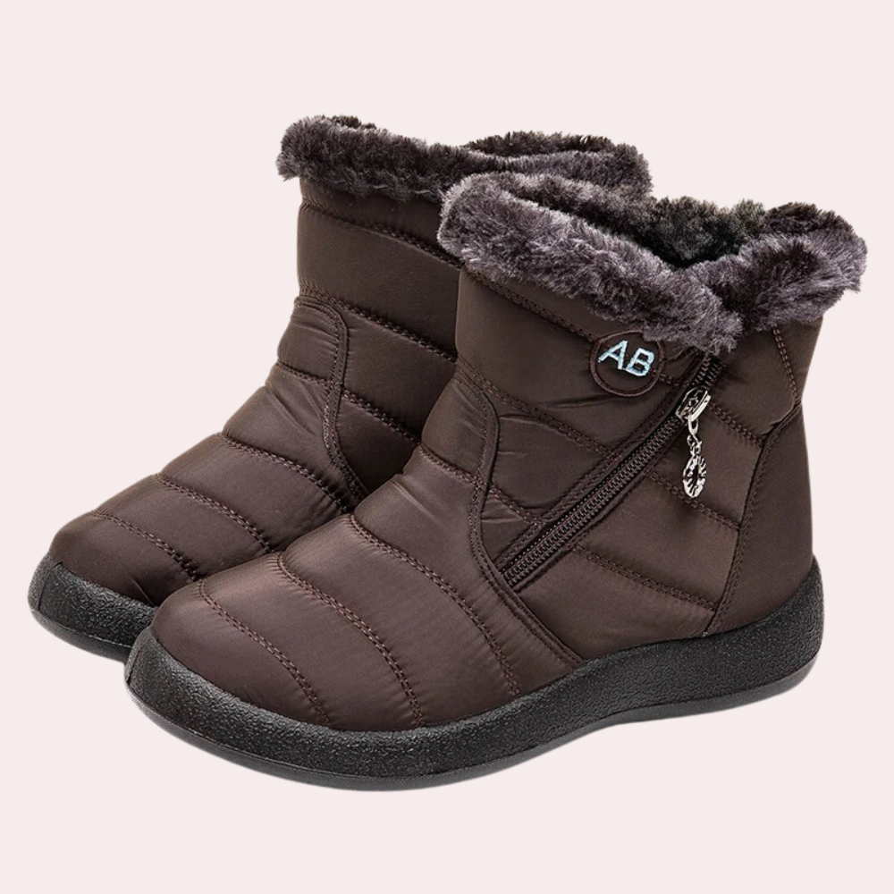 Damen Stiefel Warm Gefüttert Rutschfeste Sohle