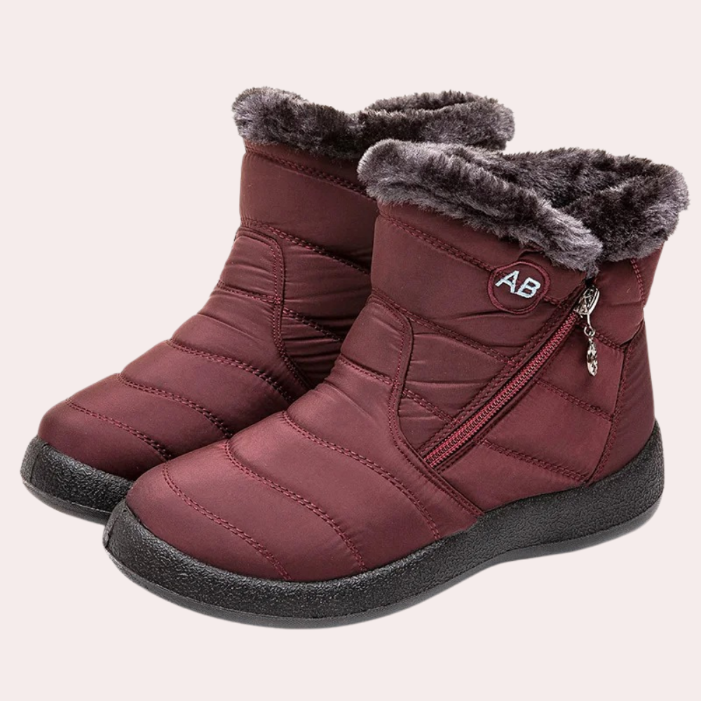 Damen Stiefel Warm Gefüttert Rutschfeste Sohle