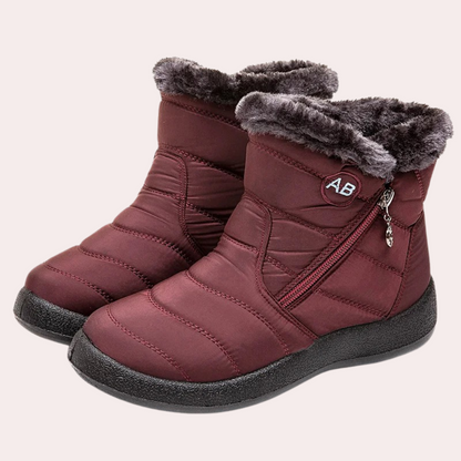 Damen Stiefel Warm Gefüttert Rutschfeste Sohle