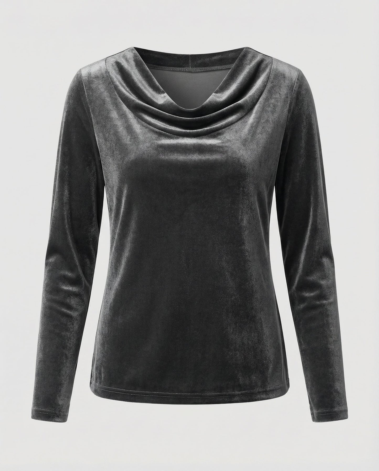 Damen Samtshirt Lässig Elegant