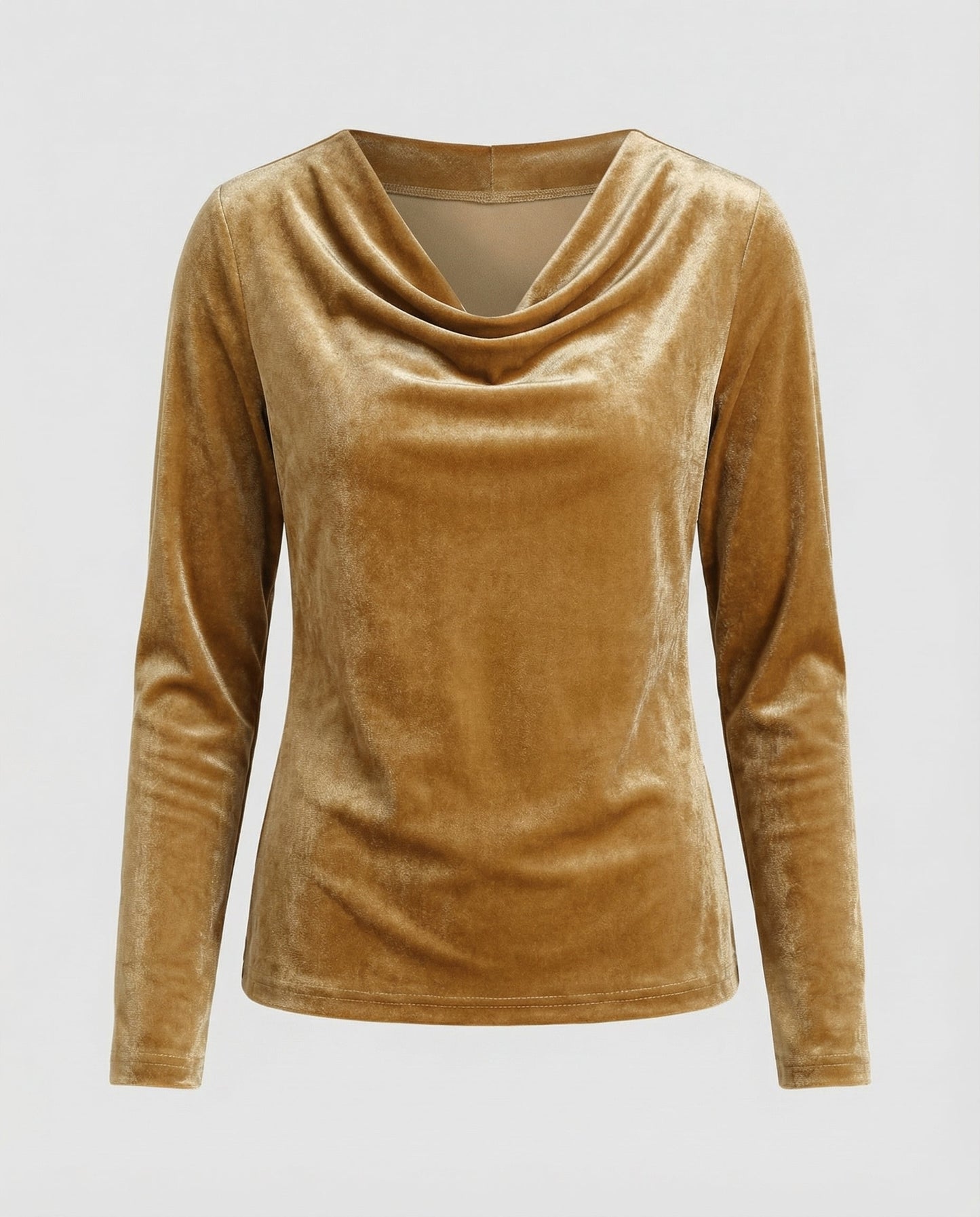 Damen Samtshirt Lässig Elegant