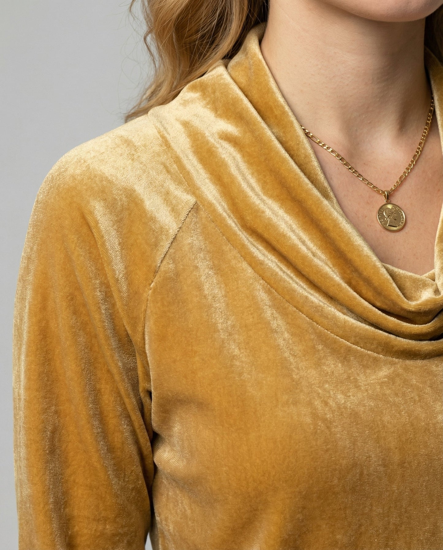Damen Samtshirt Lässig Elegant