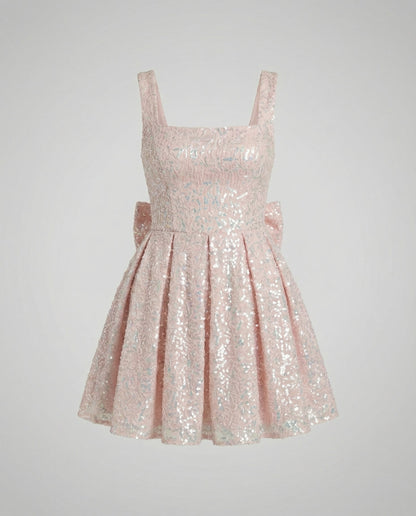Personalisierbares Damen Partykleid Schleife