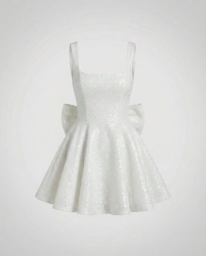 Personalisierbares Damen Partykleid Schleife