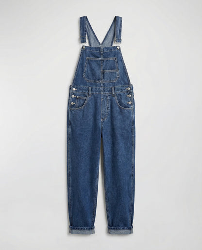 Damen Latzhose Denim Crossback