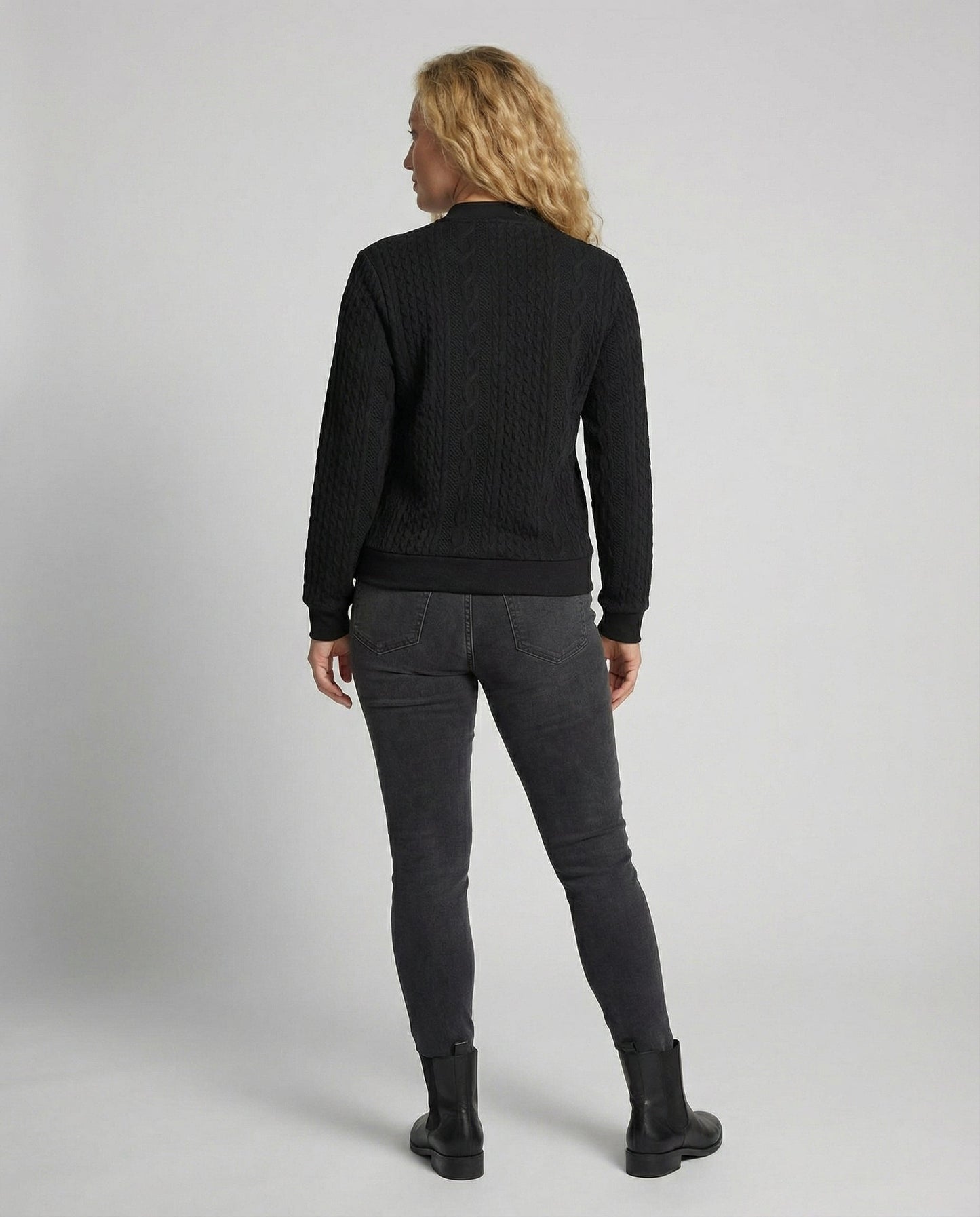 Norvielle Damen Casual-Pullover Weich Texturiert