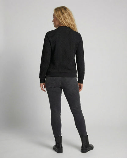 Norvielle Damen Casual-Pullover Weich Texturiert