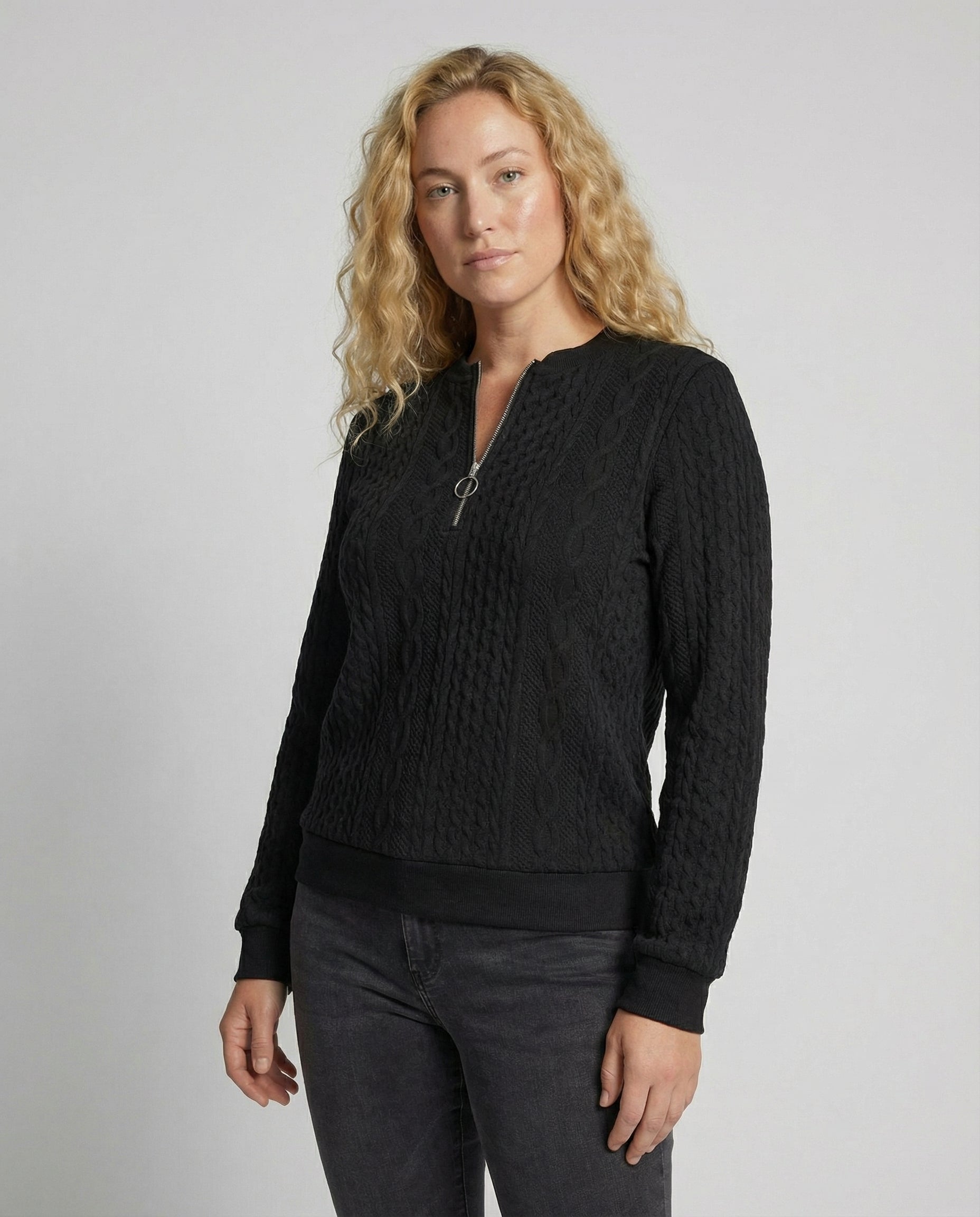 Norvielle Damen Casual-Pullover Weich Texturiert - Norvielle