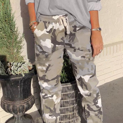 Damen Sommerhose Bequem Leicht Baumwolle Pastellblau
