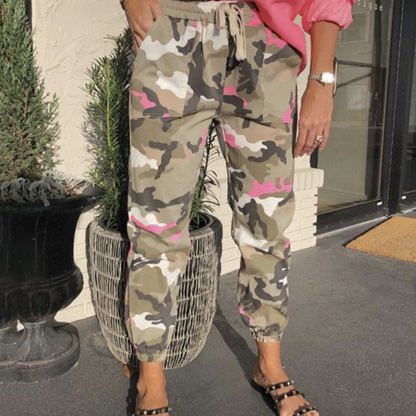 Damen Sommerhose Bequem Leicht Baumwolle Pastellblau