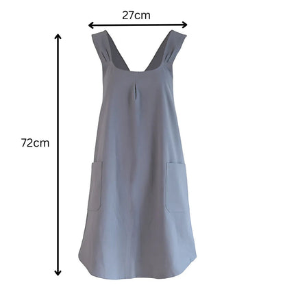 Koreanisches Kreuzrücken-Schürzenkleid Damen Baumwolle