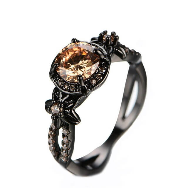 Damenring mit Zirkonia-Edelsteinen Silber
