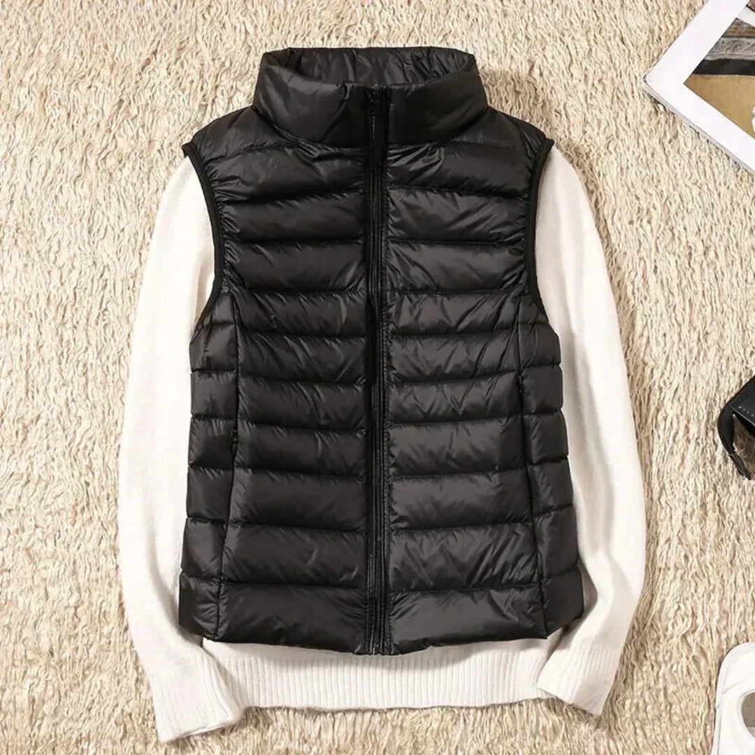 Norvielle Damenweste Elegantes Design Komfort Schwarz - Norvielle