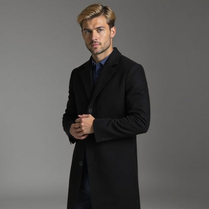 Herren Wintermantel Slim Fit Klassisch
