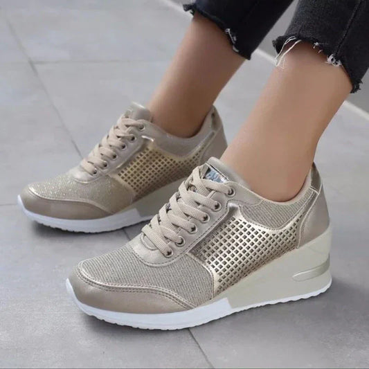 Damen Sneaker Keile Schuhe - Norvielle