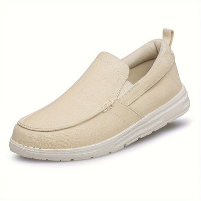 Herren Orthopädische Slip-On Schuhe Leicht Canvas Beige - Norvielle