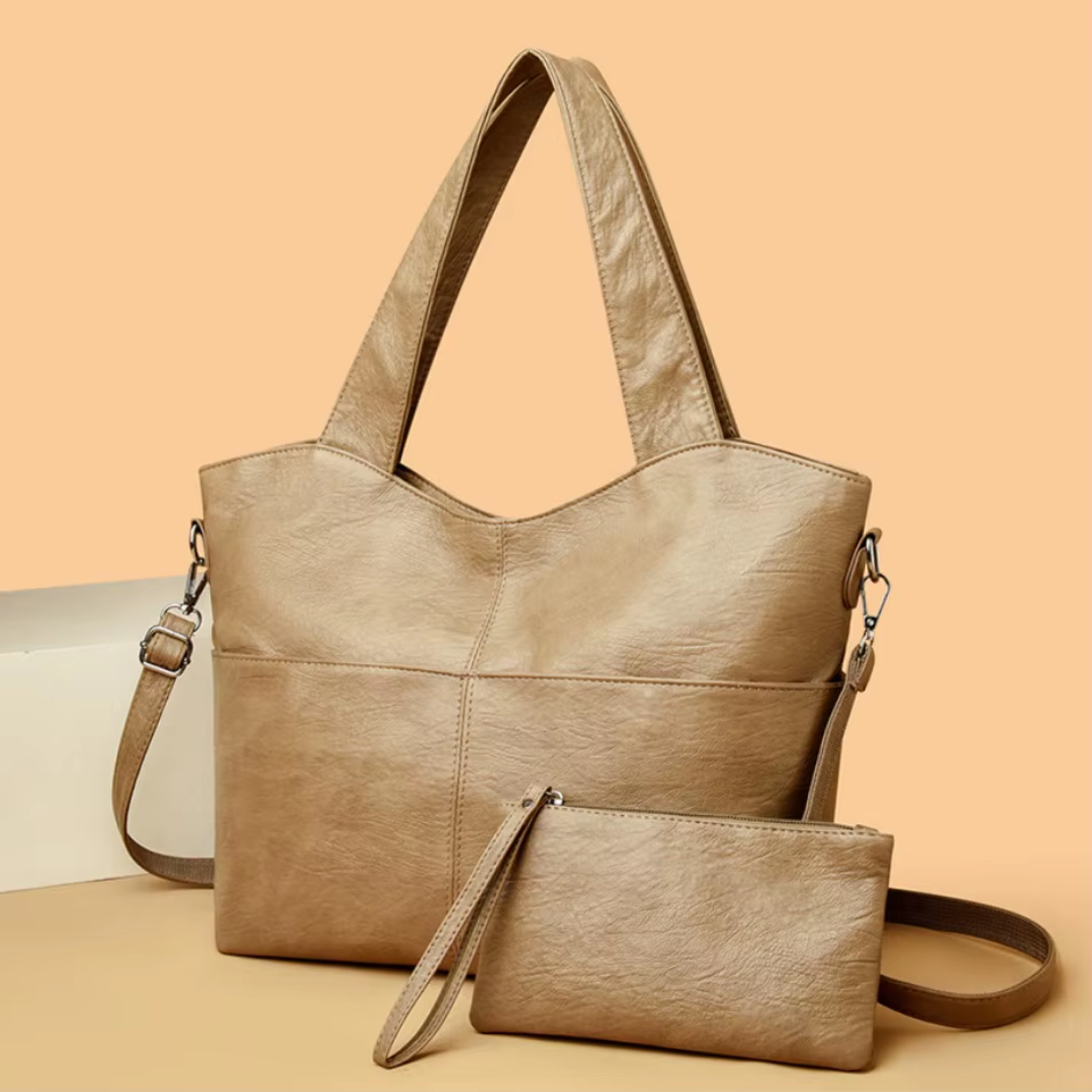 Gabbie Damenhandtasche Strukturiert Doppel Schulterriemen