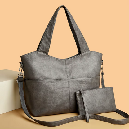 Gabbie Damenhandtasche Strukturiert Doppel Schulterriemen