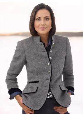 Norvielle Damen Strukturiertes Blazer