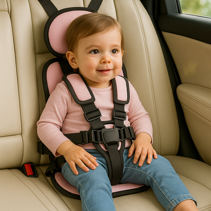 KinderAutositz Faltbar Kompakt Sicher Gurt