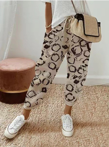 Damen Leichte Hosen Bequem Stretch