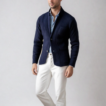 Cardigan-Blazer – Einreihige Strickjacke für Männer-Chaps Herrenmode