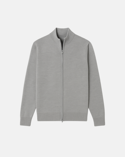 Herren Cardigan Langärmlig Reißverschluss Dunkelblau - Norvielle