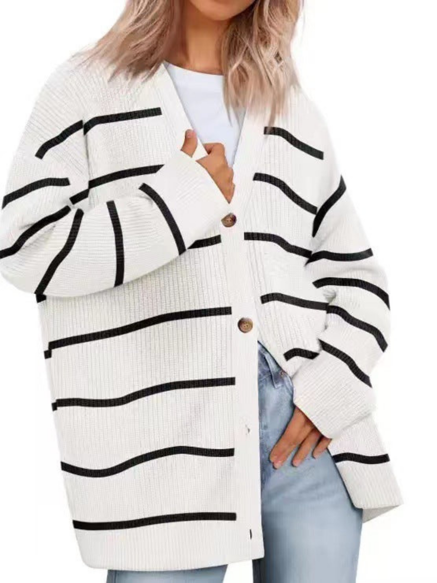 Damen Cardigan Oversized Leicht - Norvielle